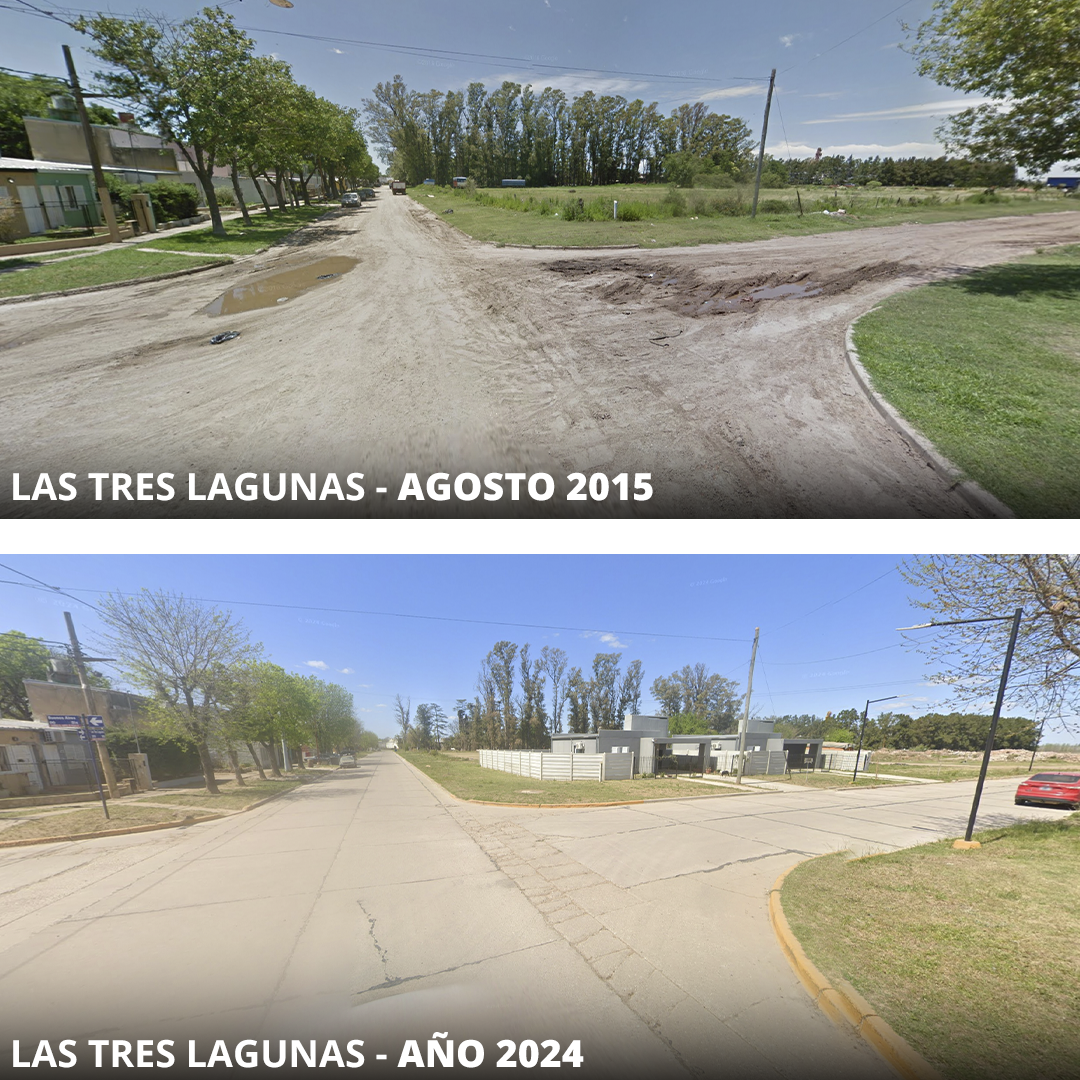 Las Tres Lagunas 6 comparativa 2015 - 2024